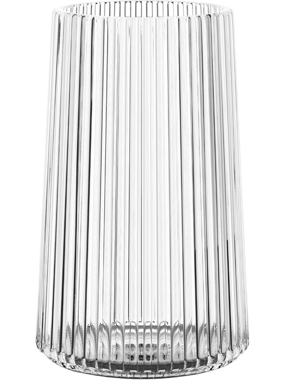 8 Inches Modern Clear Glass Vase Flower Bouquet Living Room Bedroom Home Deco